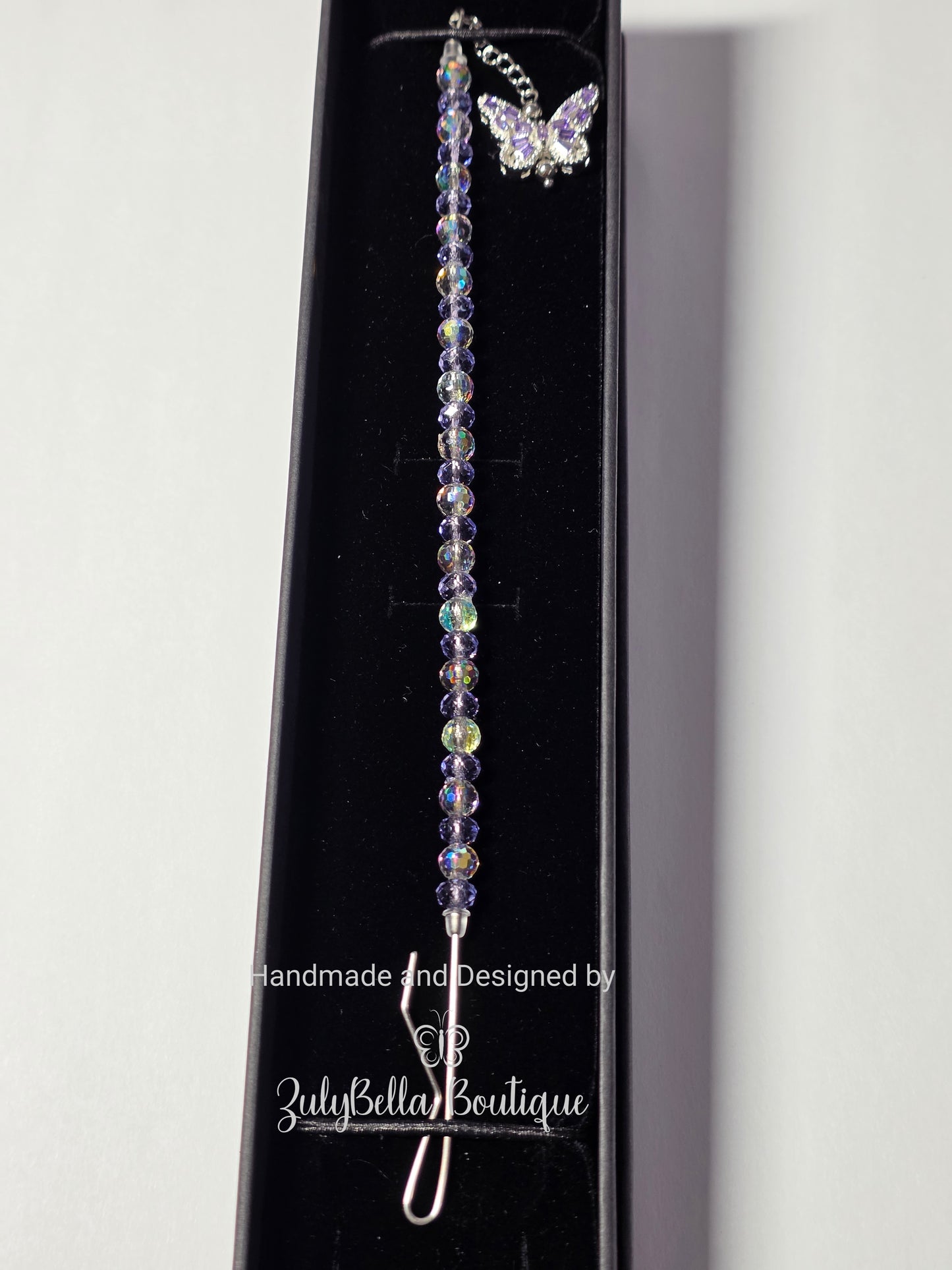 Bracelet Helper - Sparkling Purple Butterfly