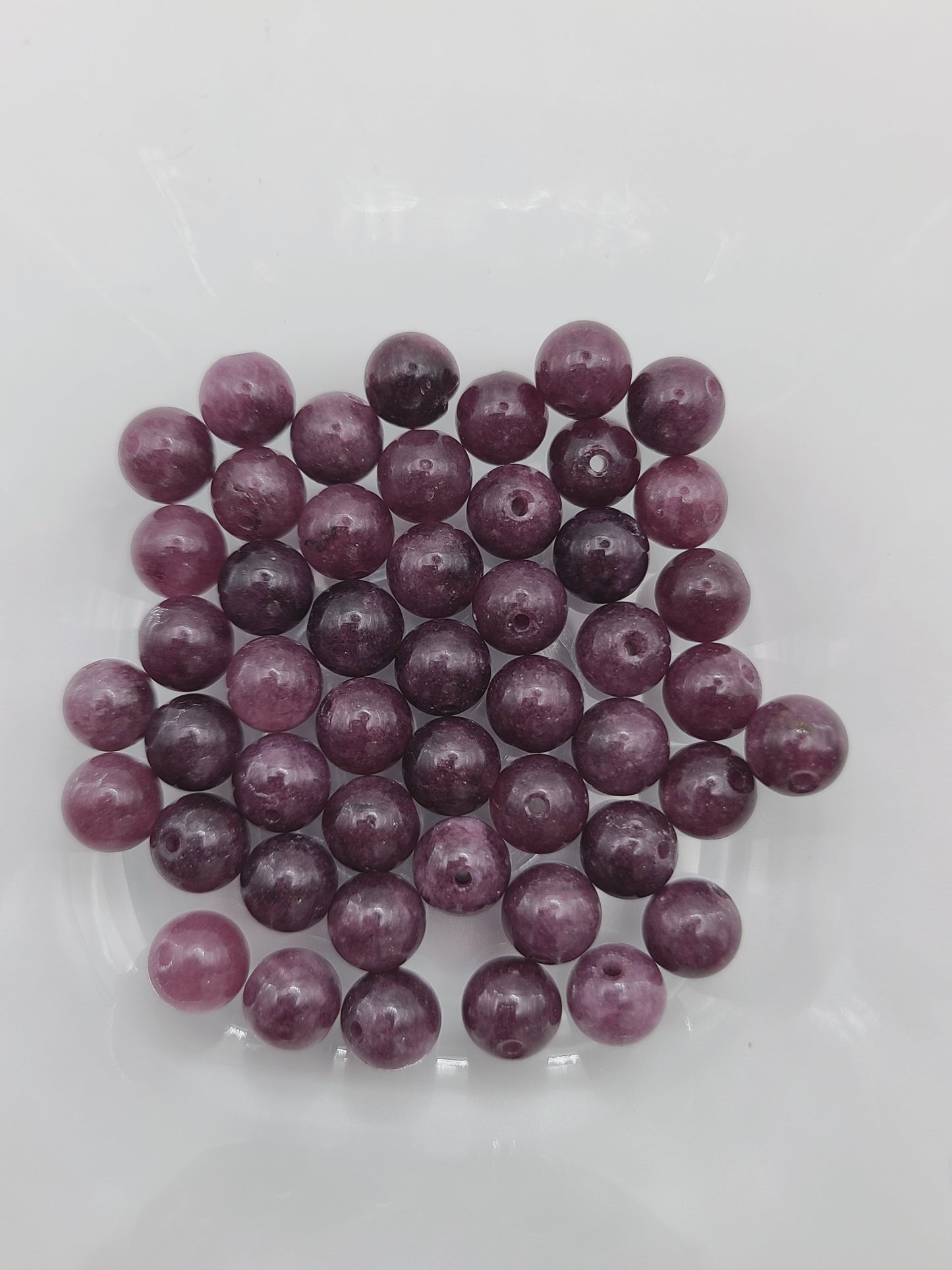 Lepidolite 8mm - Loose Beads - Qty: 50