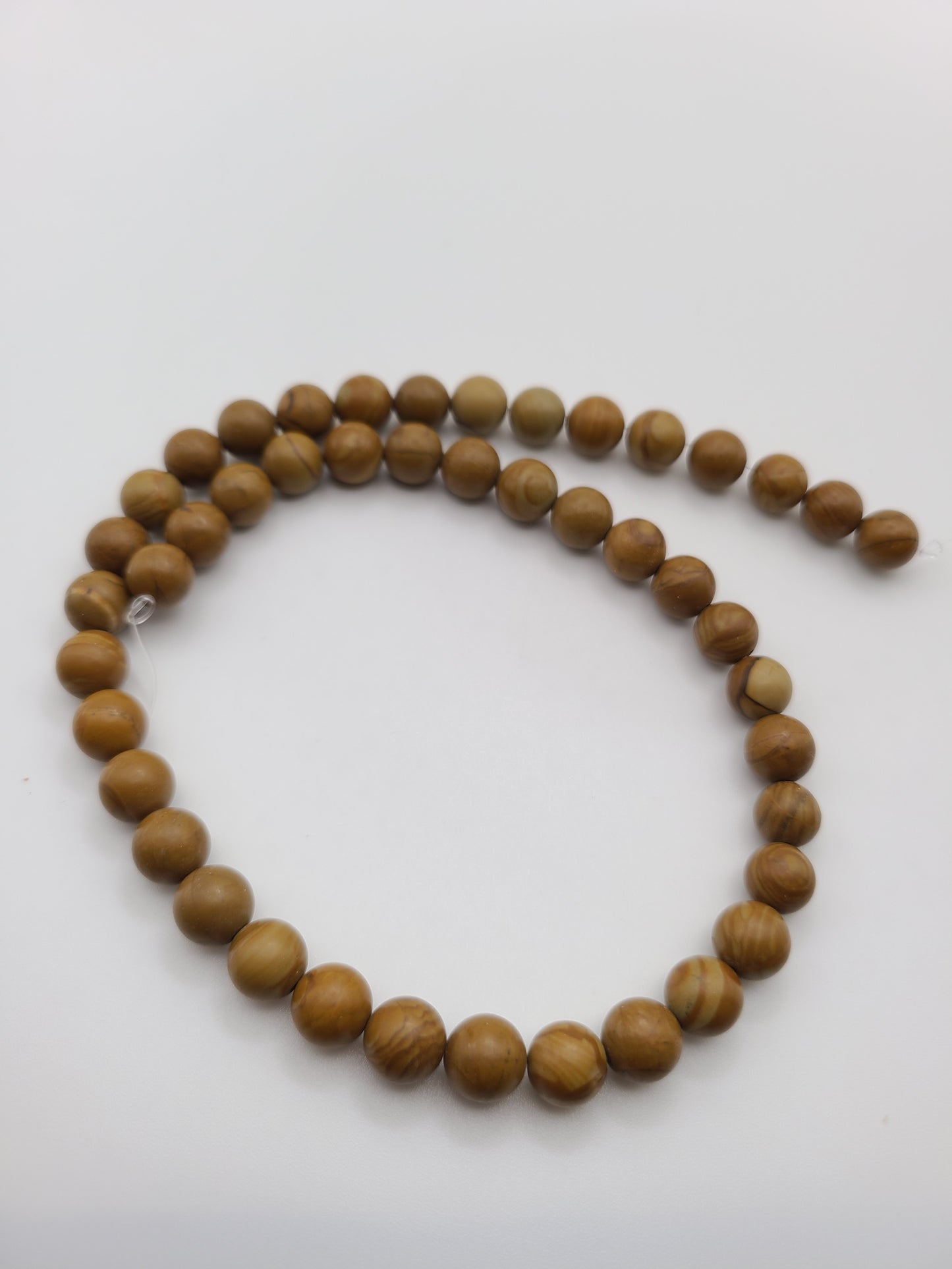 Wood Vein Jasper - Bead Strand - 45 beads