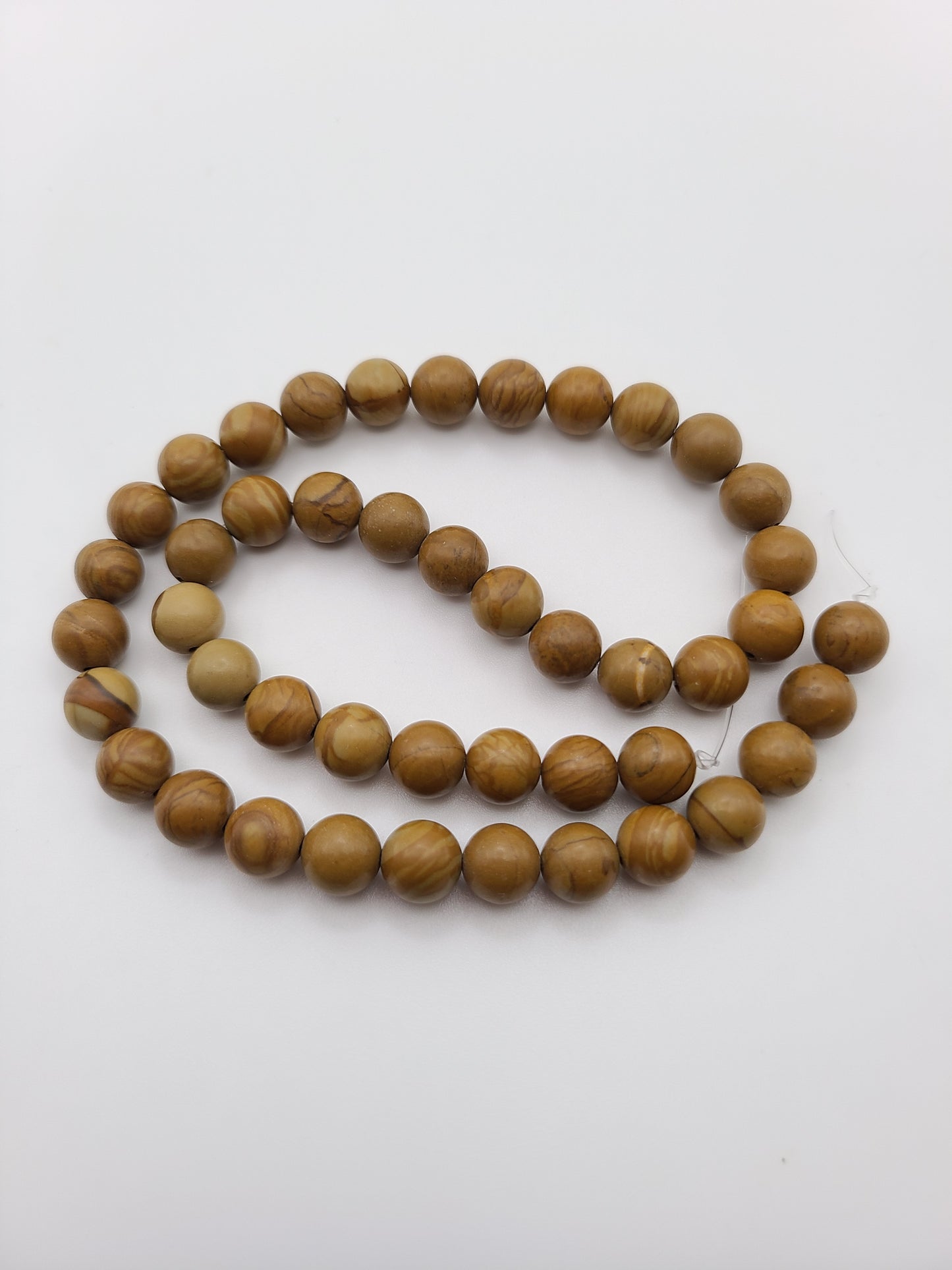 Wood Vein Jasper - Bead Strand - 45 beads