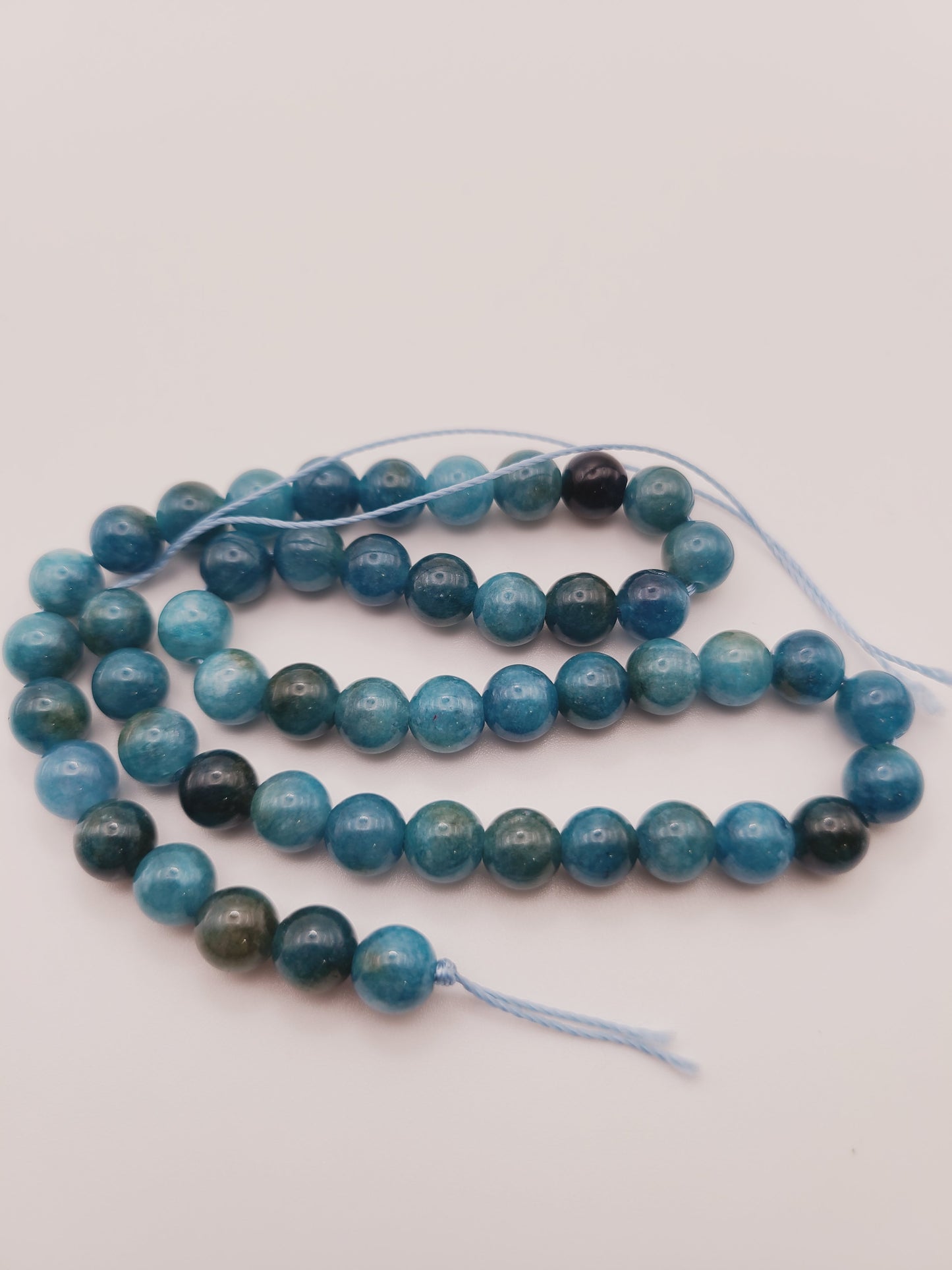 Apatite Chalcedony 8mm Bead Strand - 48-50 beads.