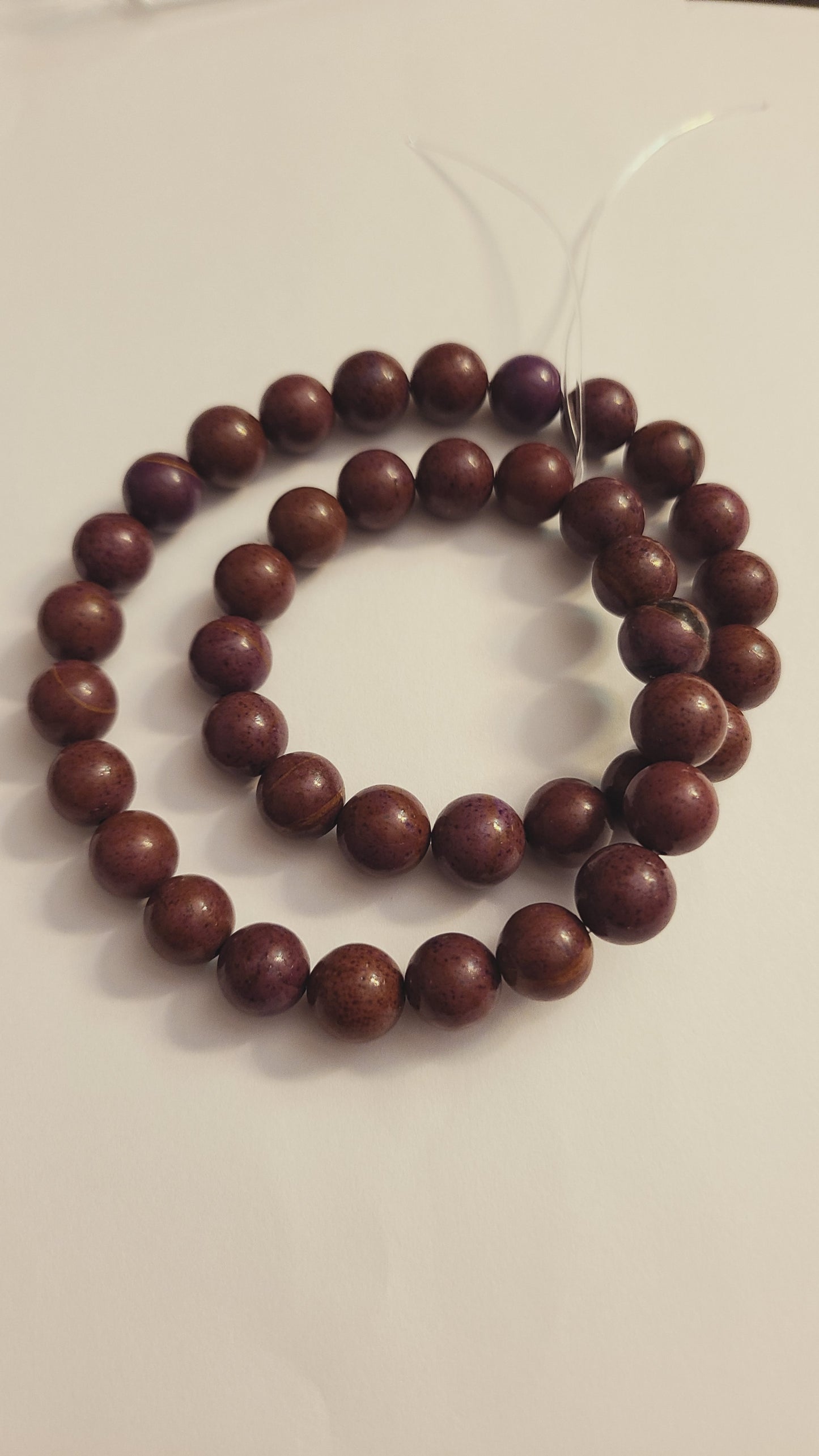 Purple Phoenix Jasper - 1 Strand - 10 mm - Qty. 40