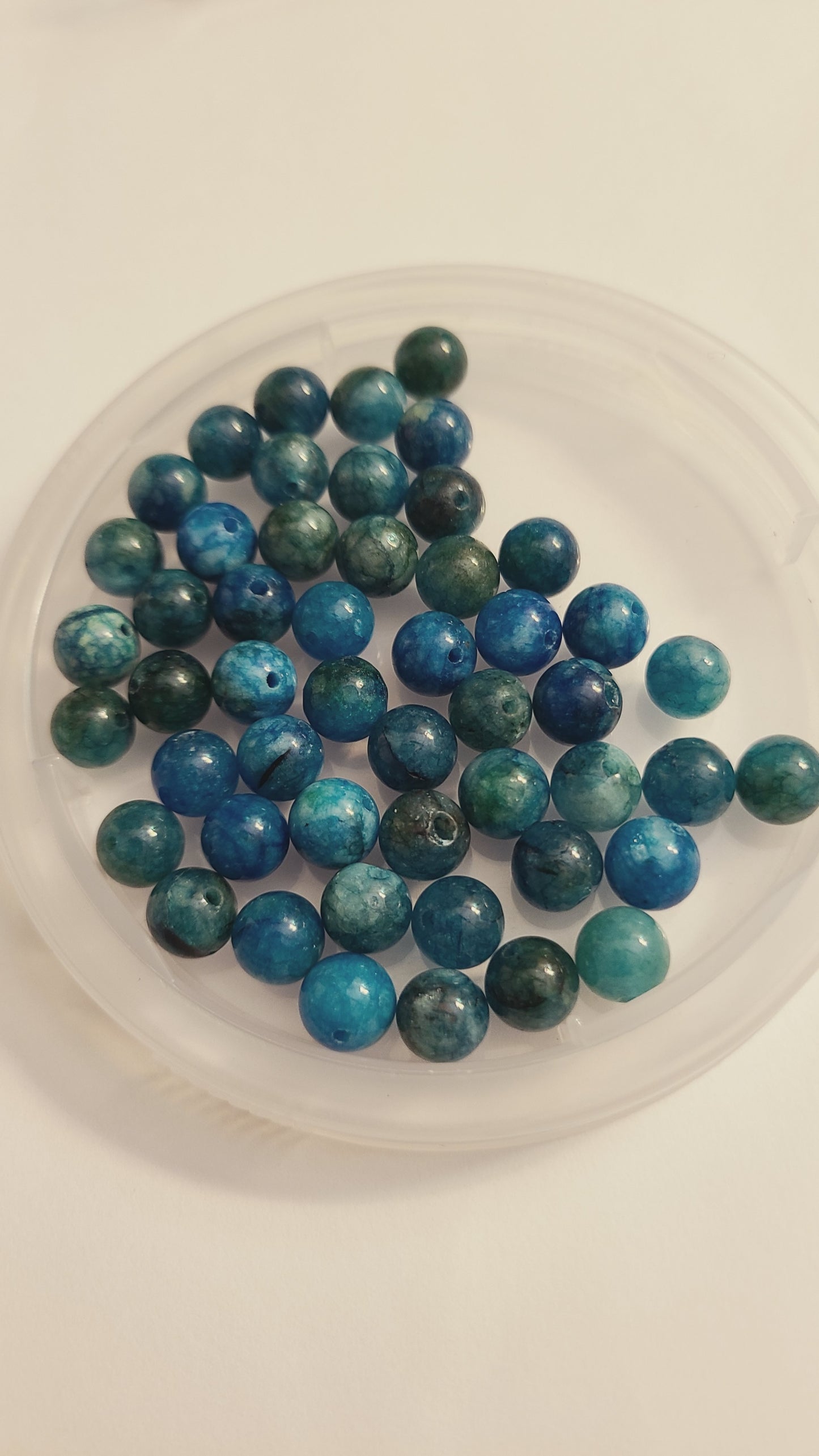 Apatite Chalcedony - 8mm Loose Beads in Bag - Qty. 50