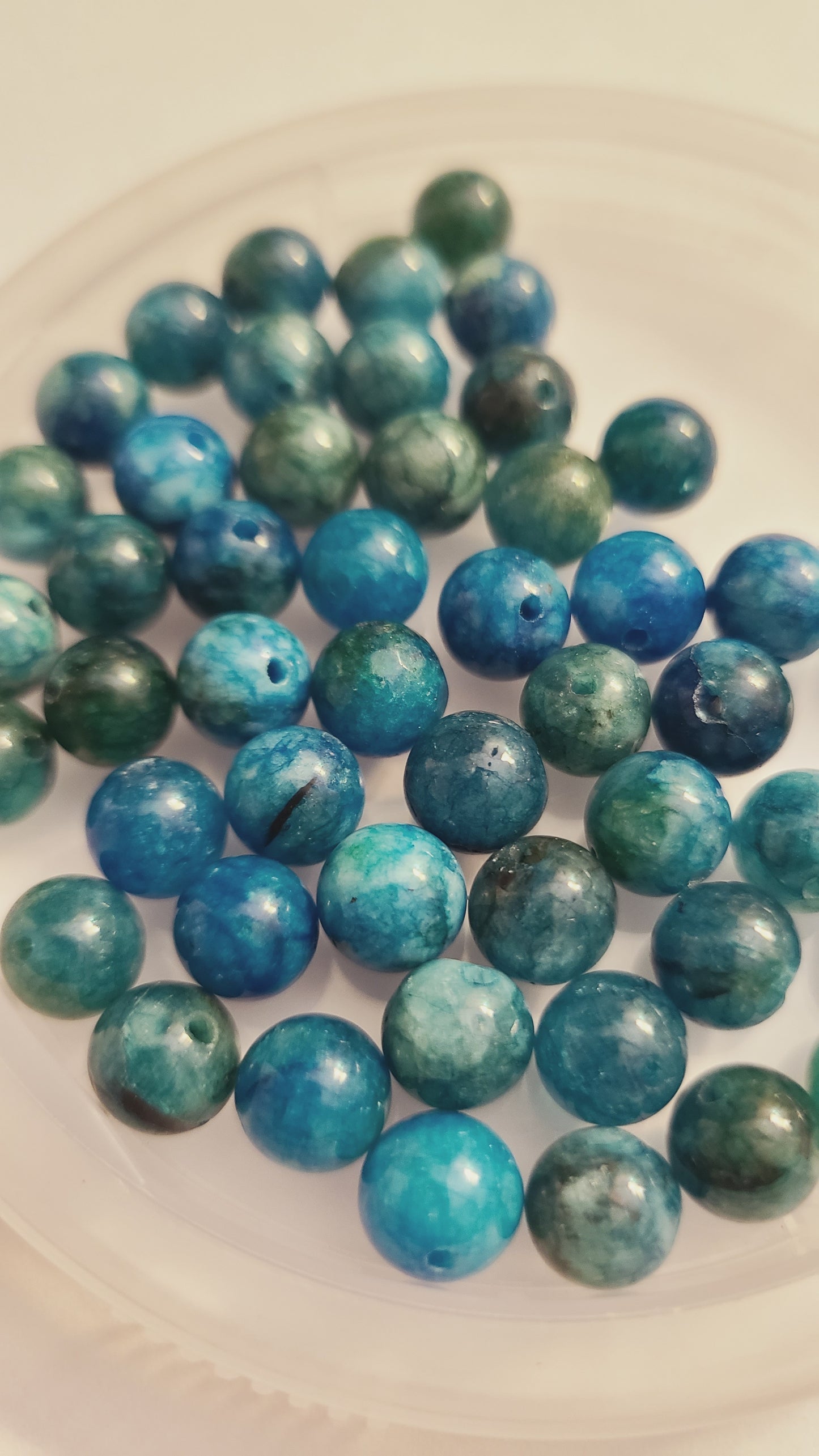 Apatite Chalcedony - 8mm Loose Beads in Bag - Qty. 50