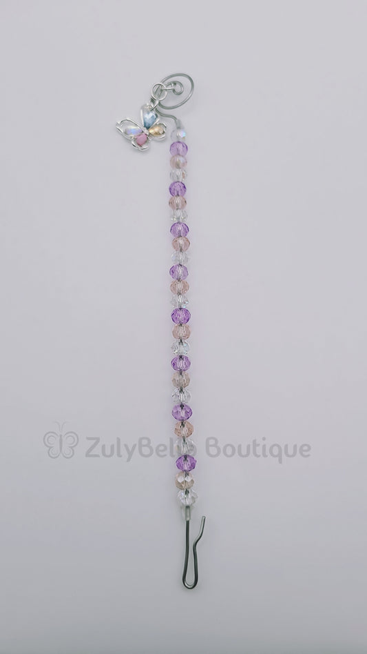 Beaded Bracelet Helper - Pink and Purple - Butterfly