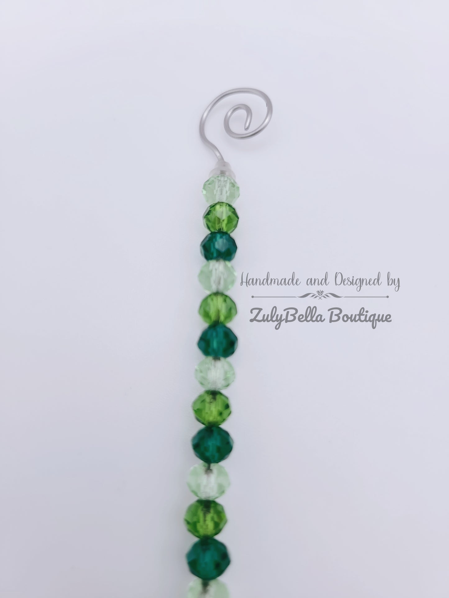 Beaded Bracelet Helper- Green Swirl