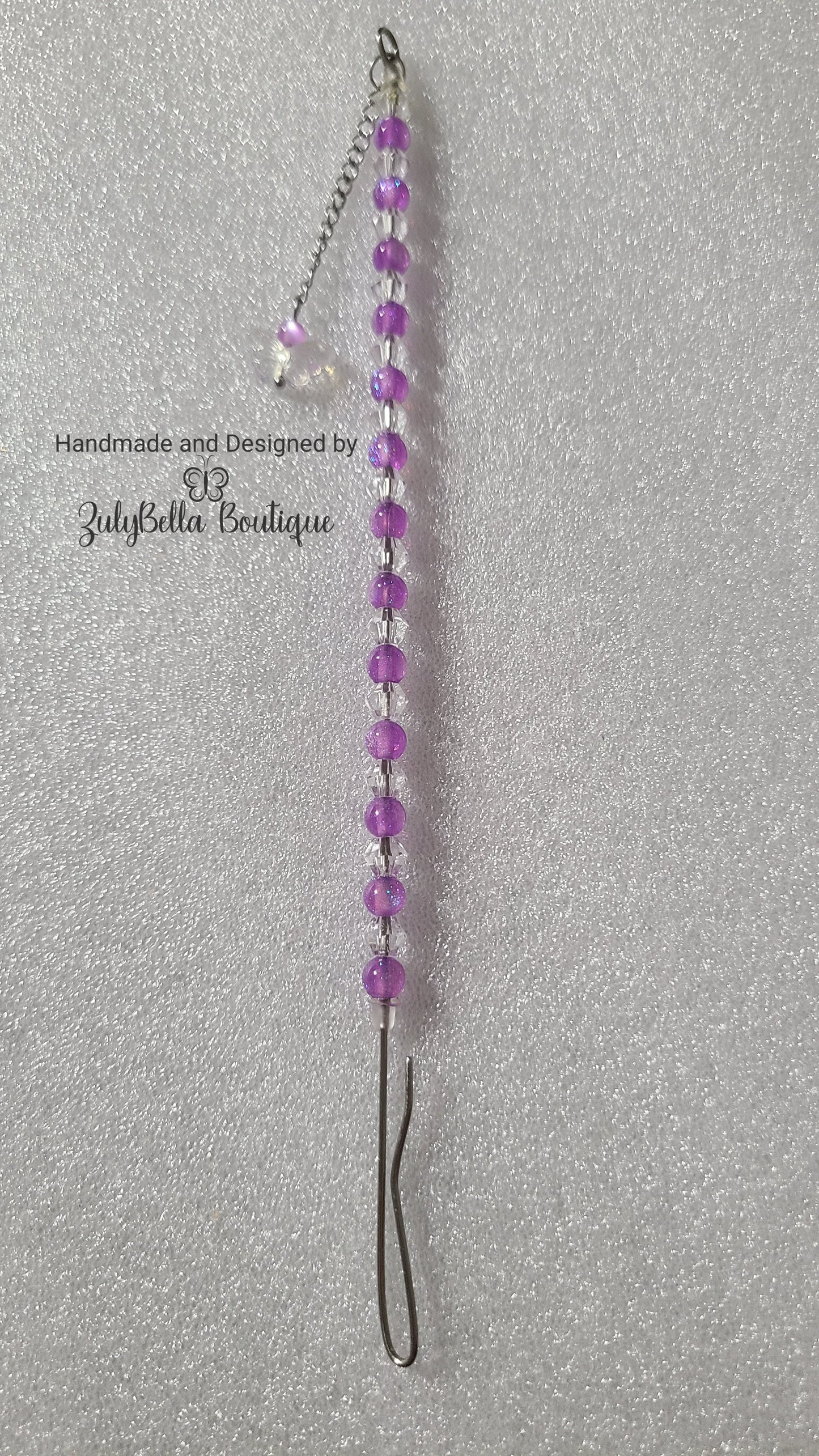 Shimmery Purple Butterfly - Bracelet Helper