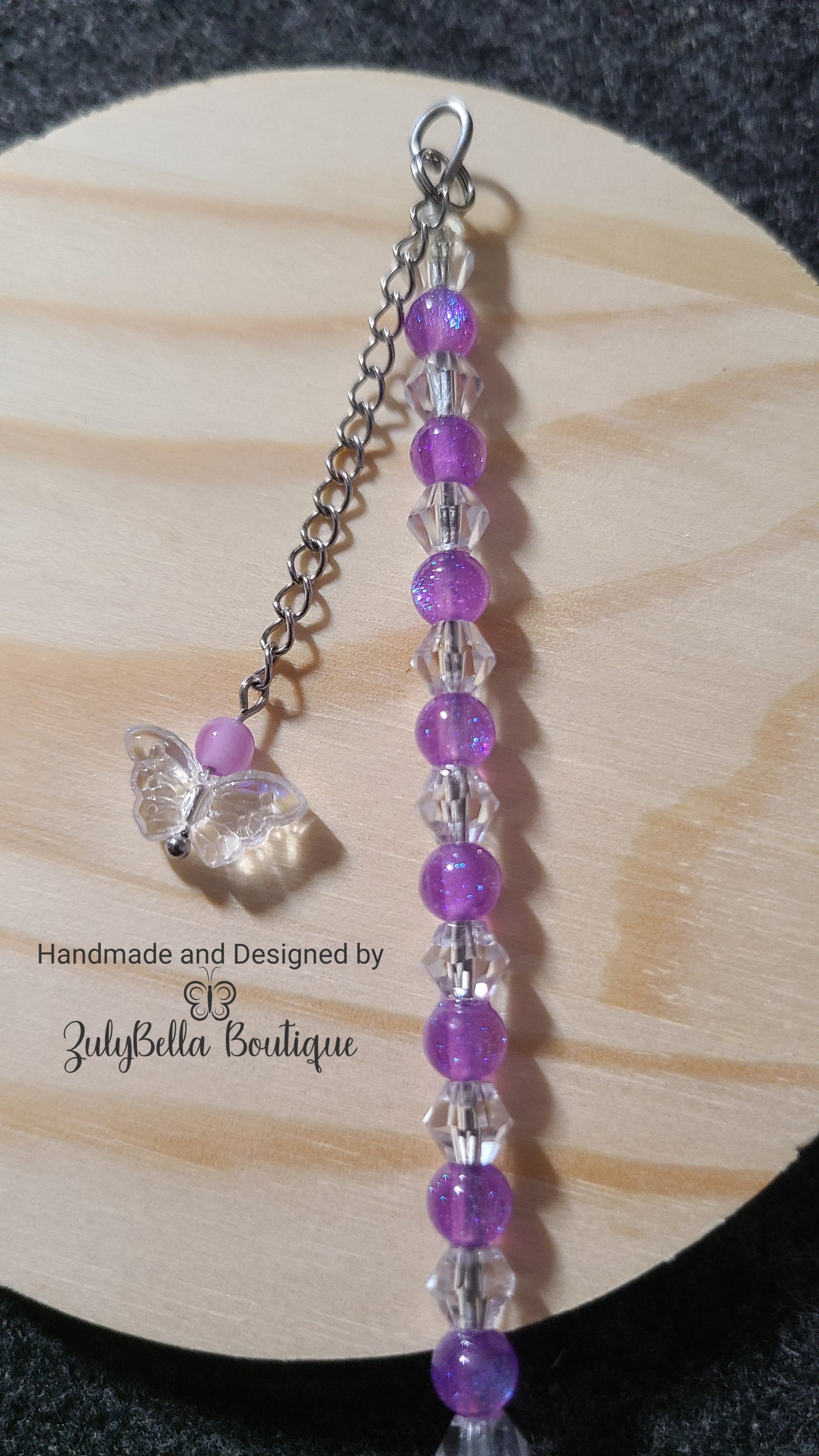 Shimmery Purple Butterfly - Bracelet Helper