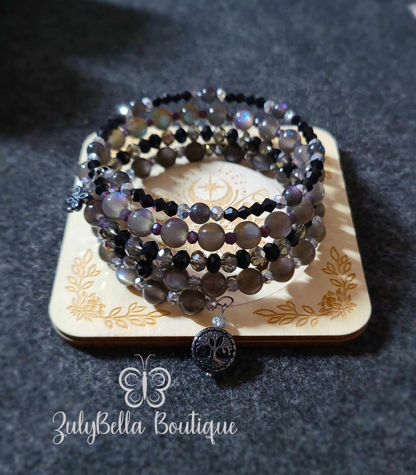 Memory Wire 4 layer wrap bracelets - Plus size.