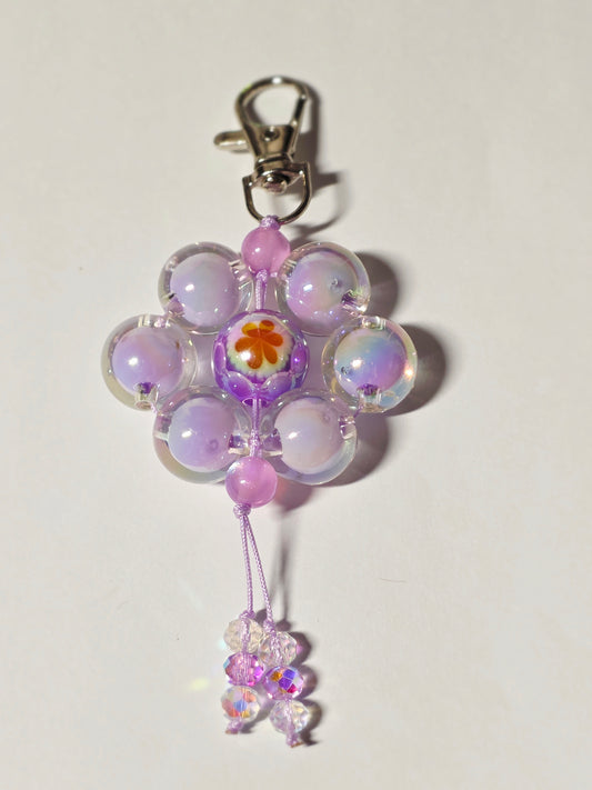 Flower Keychain / Purse Charm. (Choose Style)