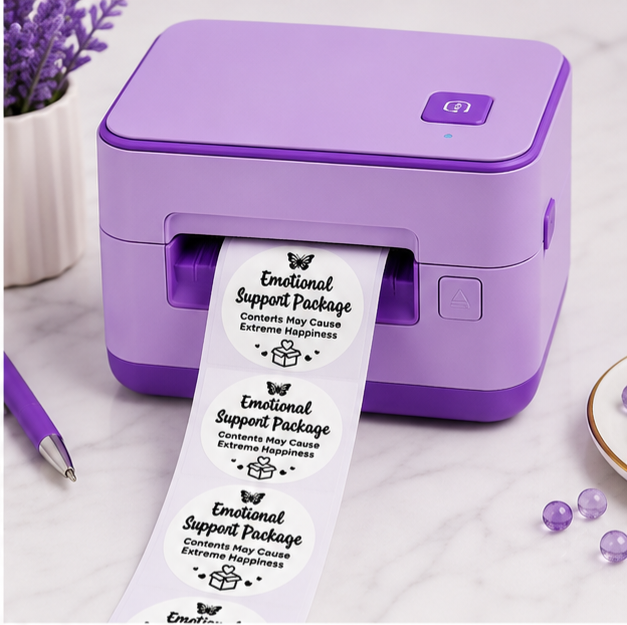 Butterfly Sticker Collection | 10 Thermal Sticker PNGs | 2" Round Labels | Digital Download
