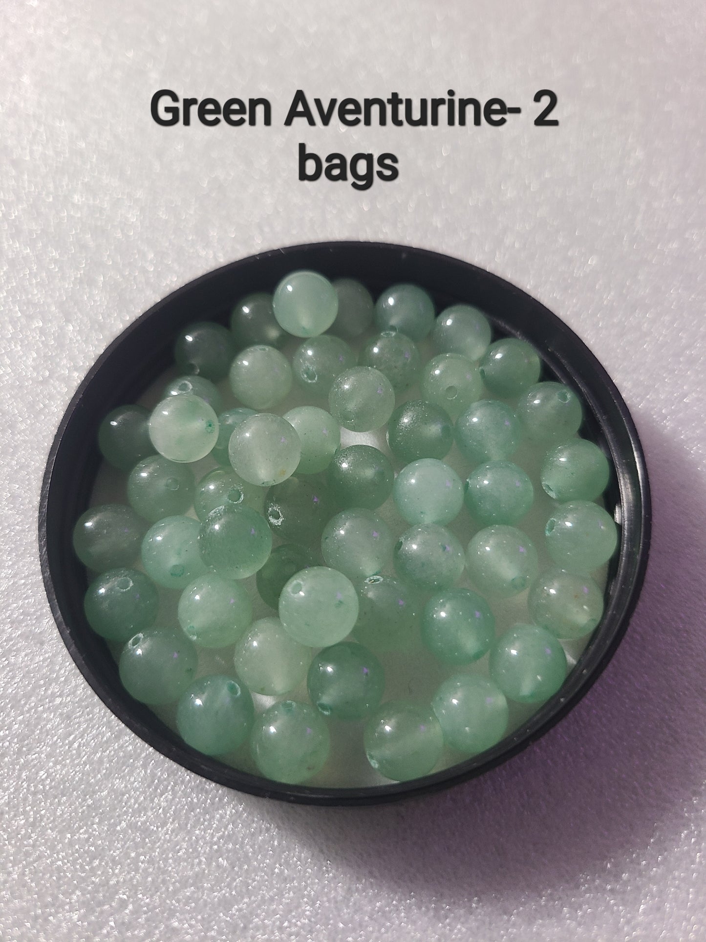 Green Adventurine- 8mm Loose Beads- Qty: 48 -50