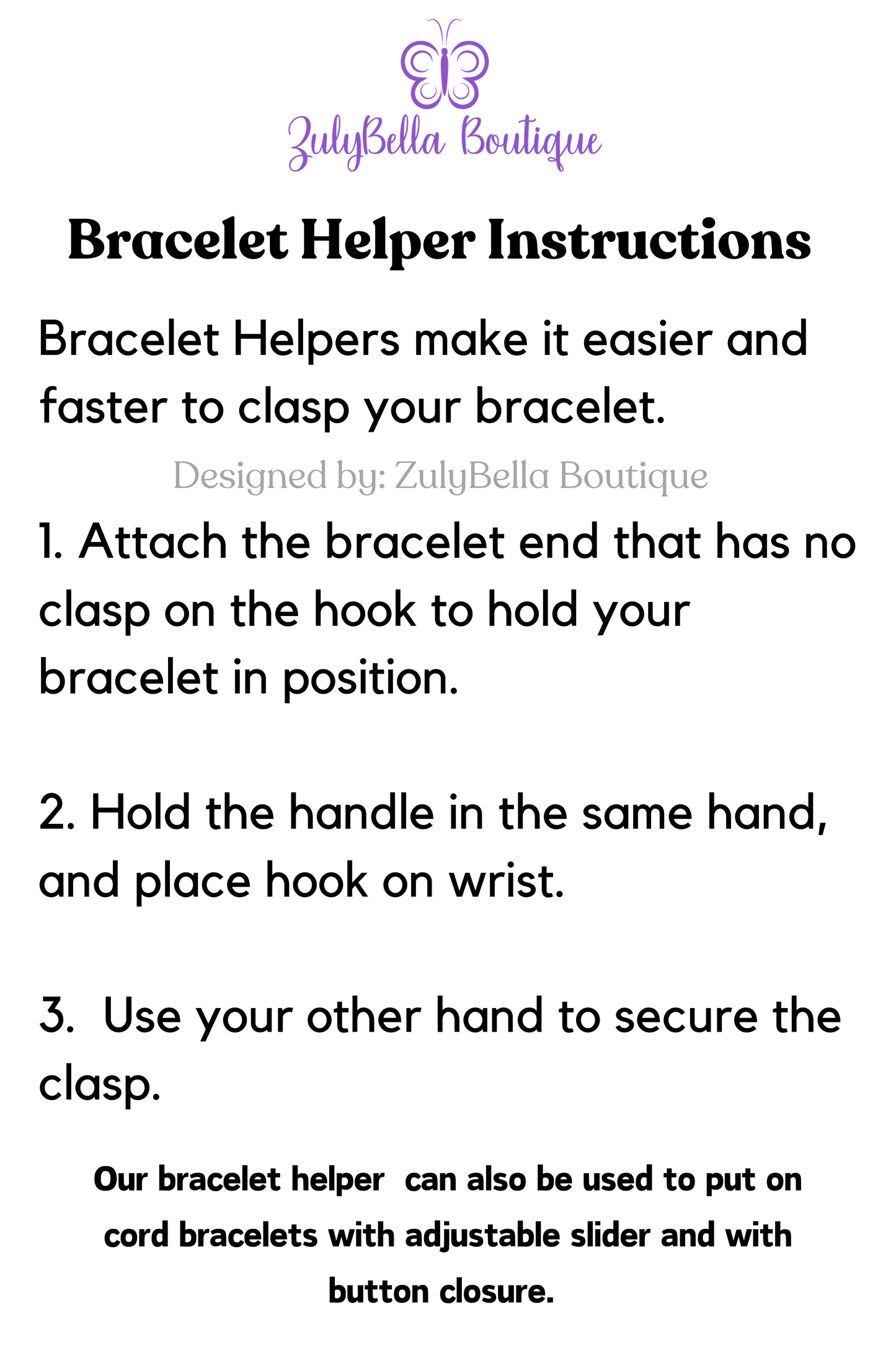 Rhinestone Moon Bracelet Helper