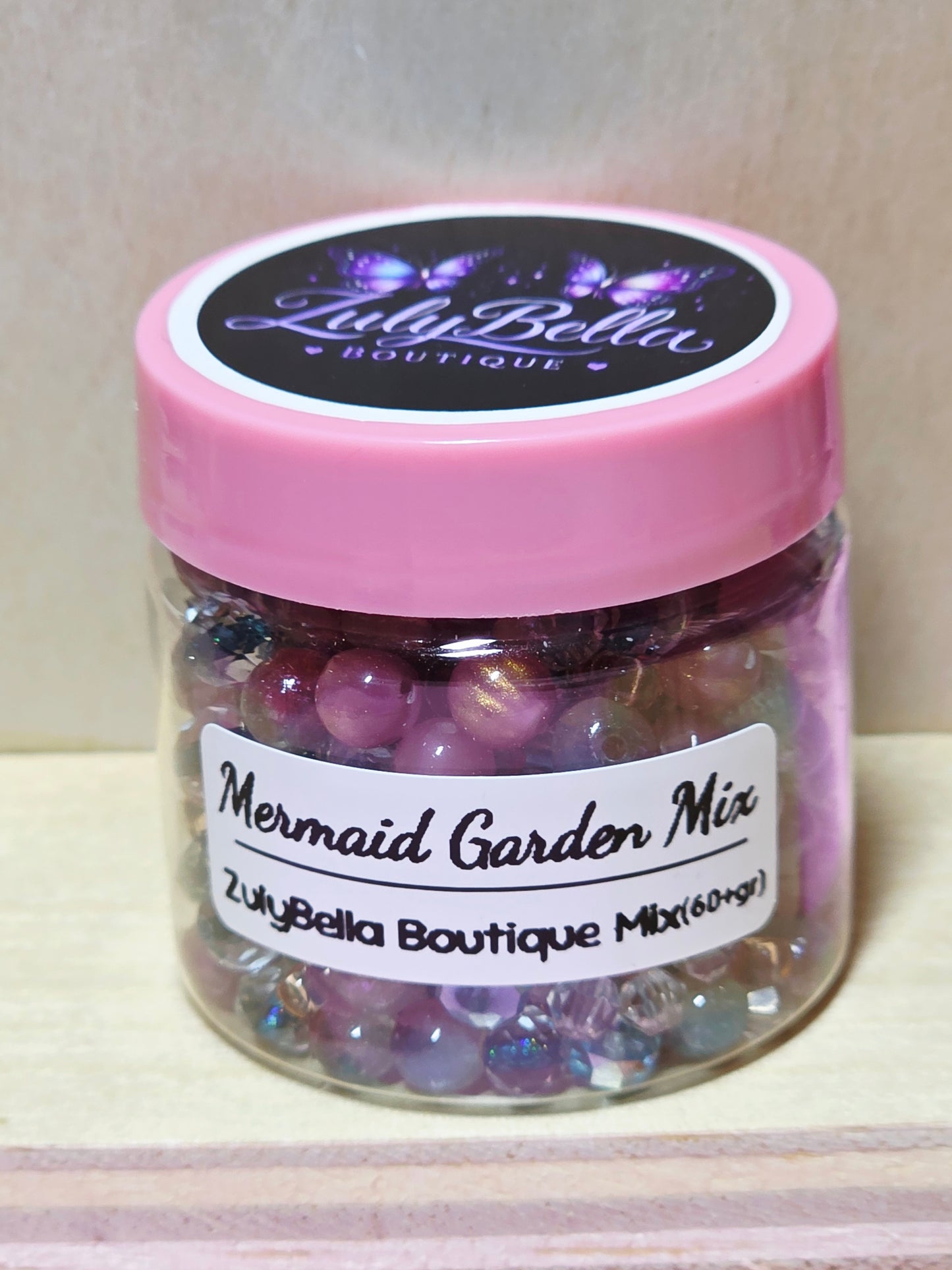 Mermaid Garden Bead Mix - #1 - 60+grams - with Container.