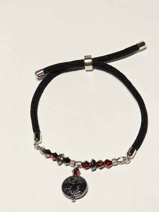 Cord Bracelet Adjustable Slider - Tree of Life