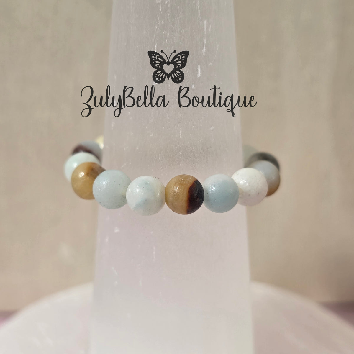 Beaded Ring - Amazonite - Size #9.25