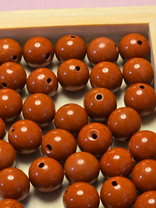 Red Jasper 8mm Loose Beads - 56pcs