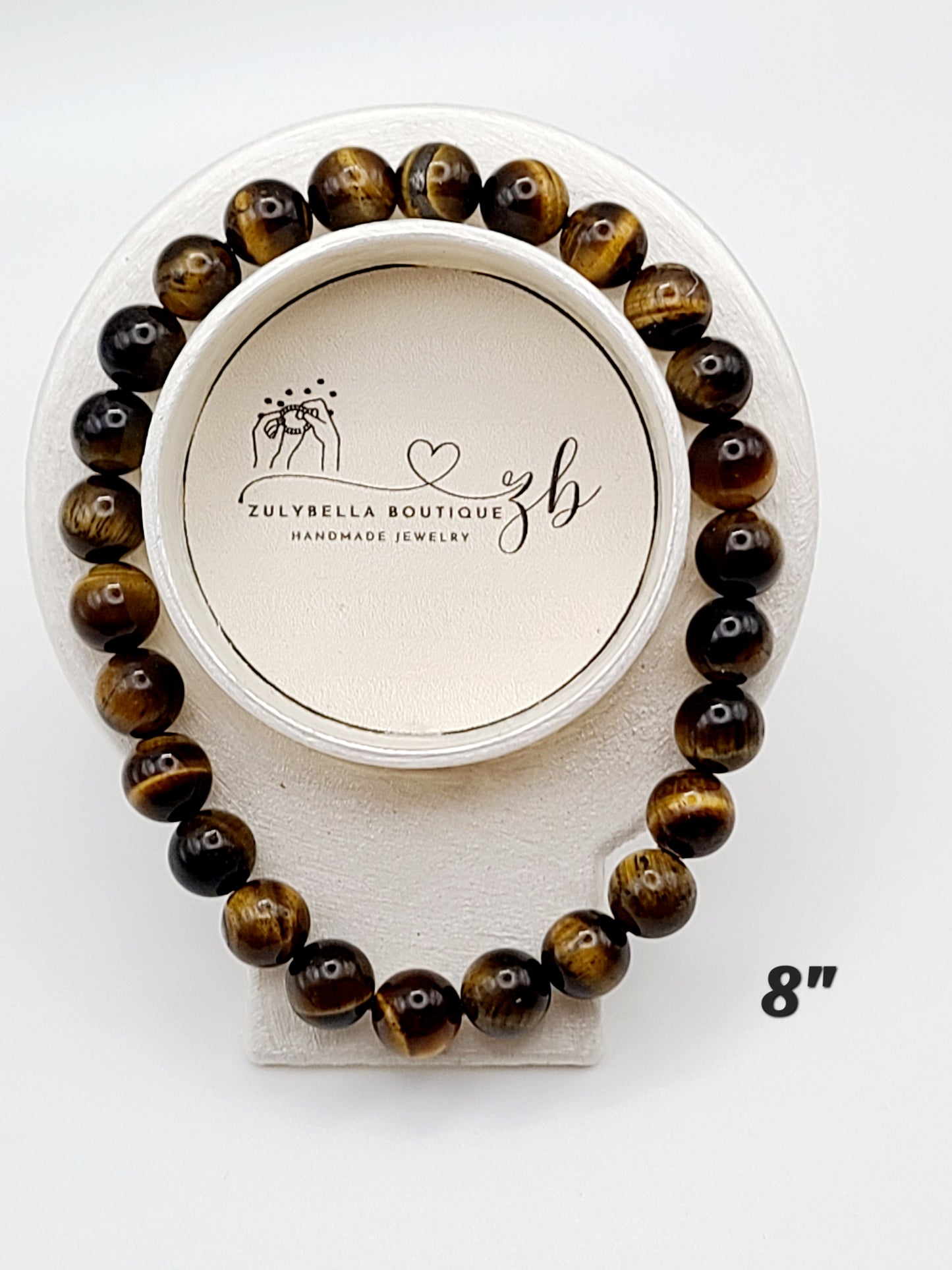 Natural Tiger Eye Beaded Bracelet