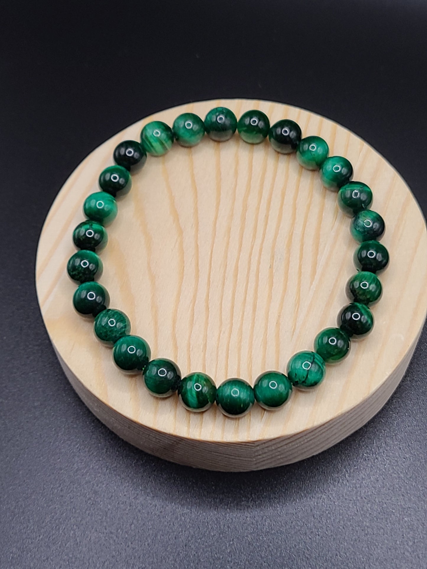 Green Tiger Eye Natural Gemstone Bracelet