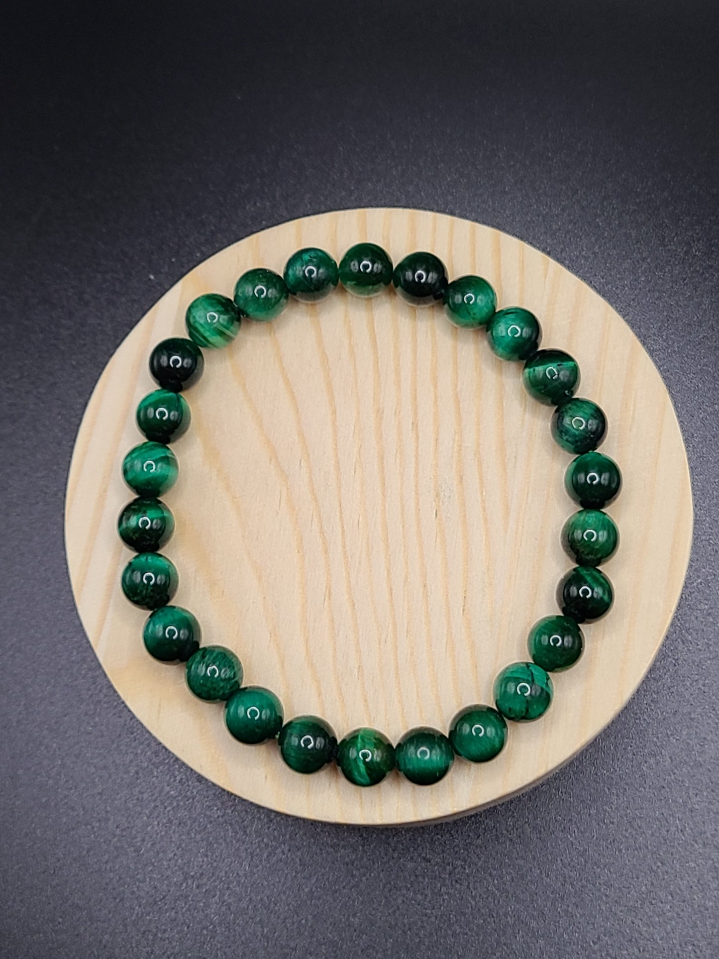 Green Tiger Eye Natural Gemstone Bracelet