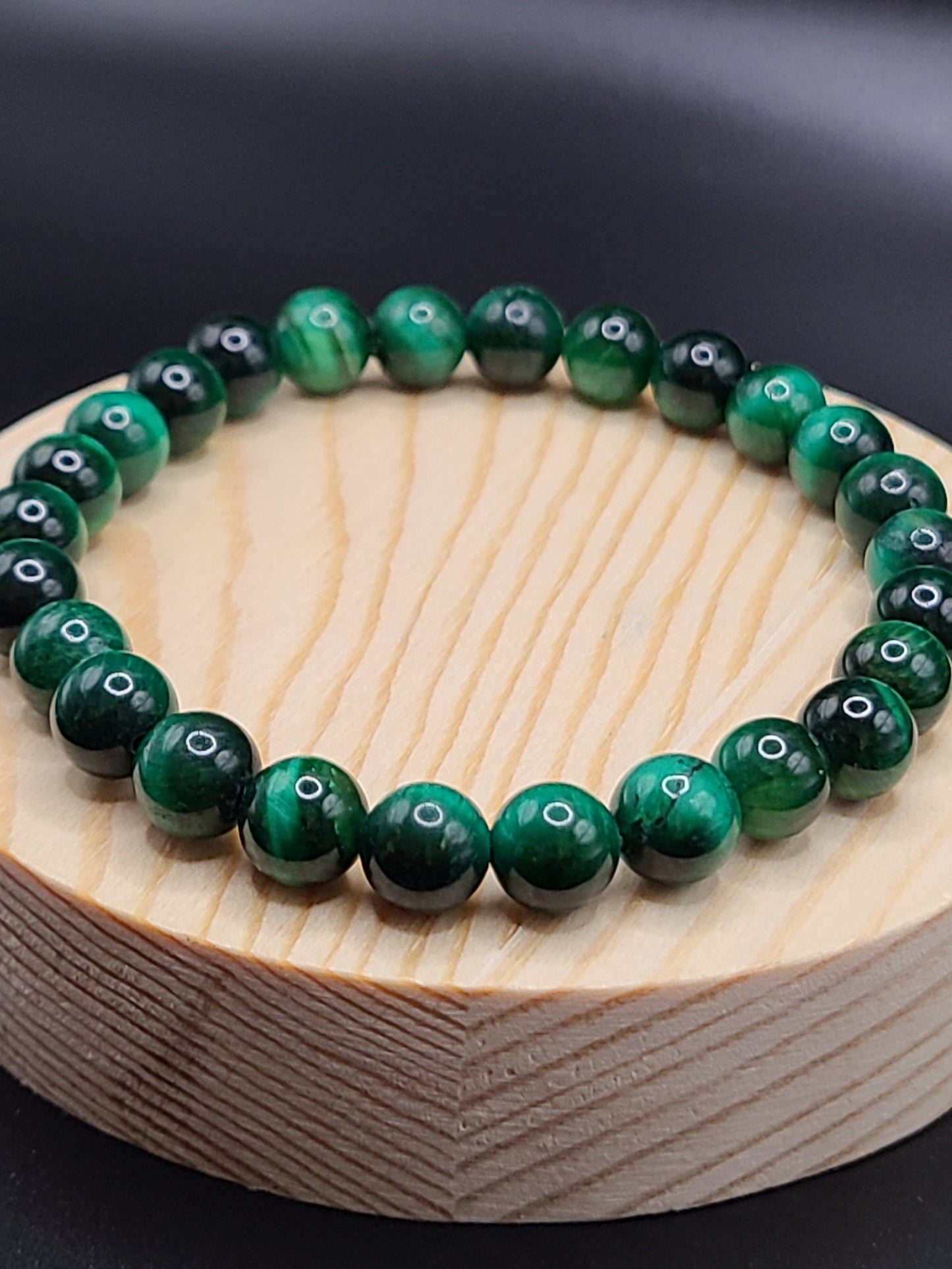 Green Tiger Eye Natural Gemstone Bracelet