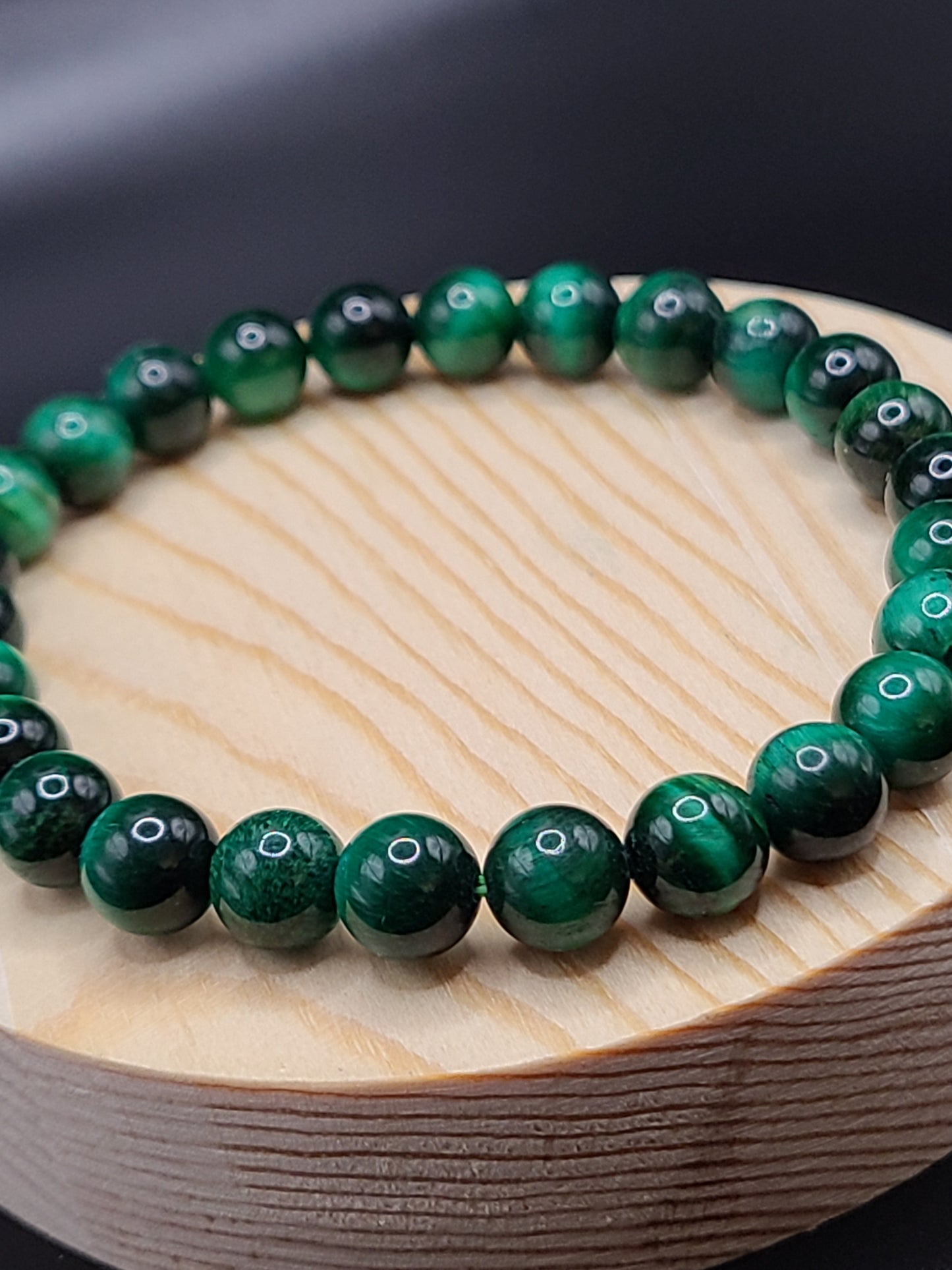 Green Tiger Eye Natural Gemstone Bracelet