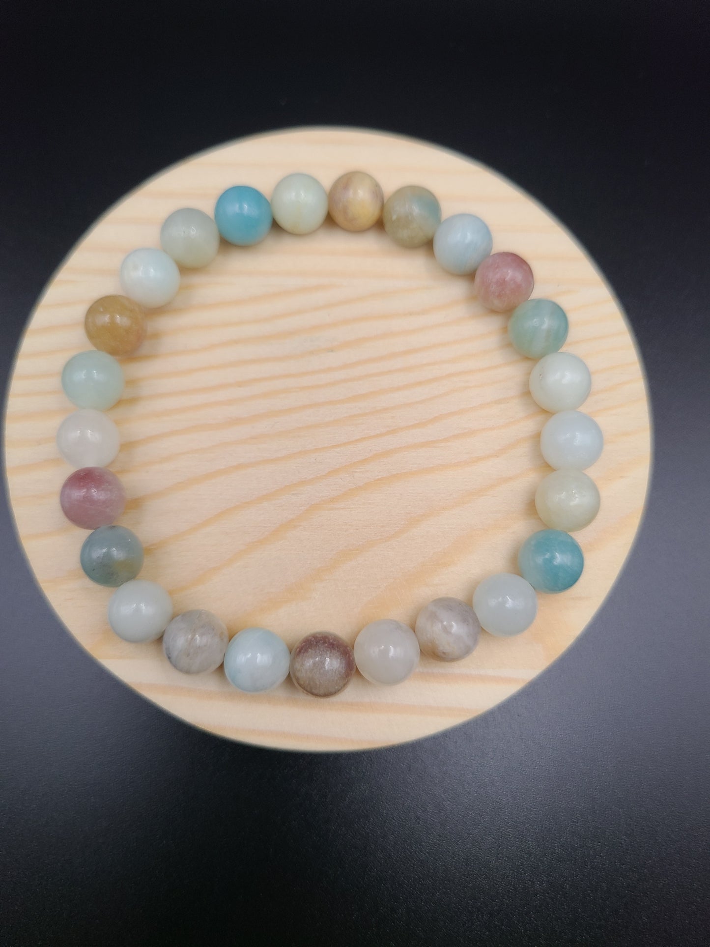 Blue Caribbean Calcite Natural Gemstone Bracelet