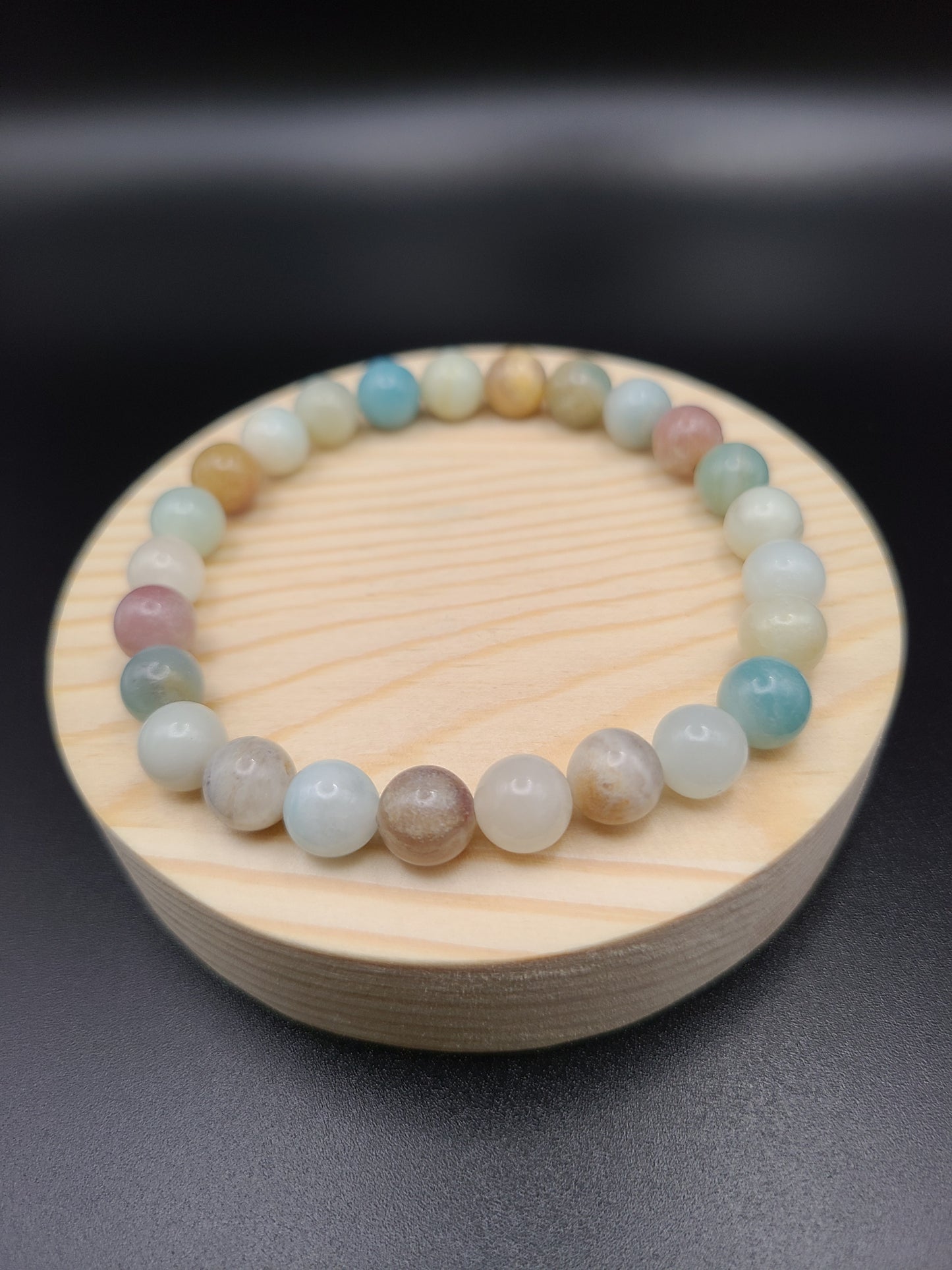 Blue Caribbean Calcite Natural Gemstone Bracelet