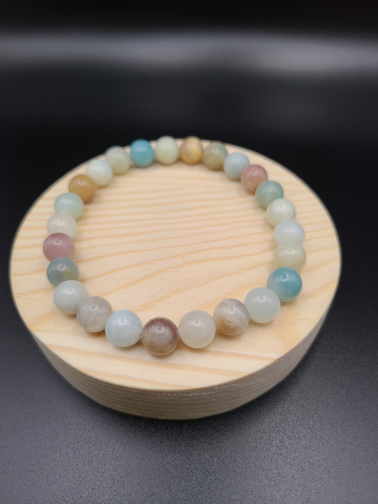 Blue Caribbean Calcite Natural Gemstone Bracelet