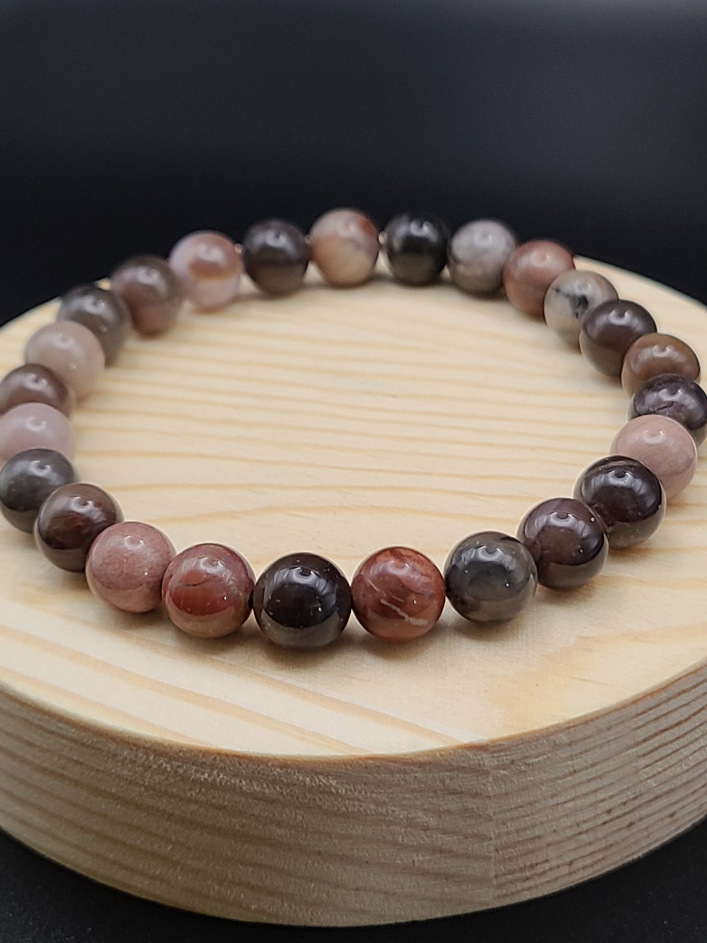 Natural Petrified Wood Natural Gemstone Bracelet