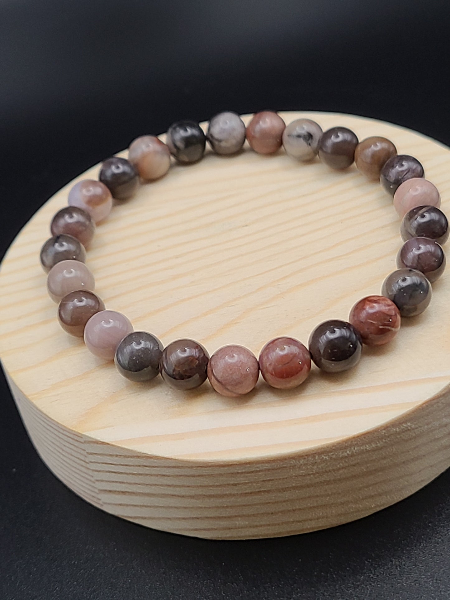 Natural Petrified Wood Natural Gemstone Bracelet