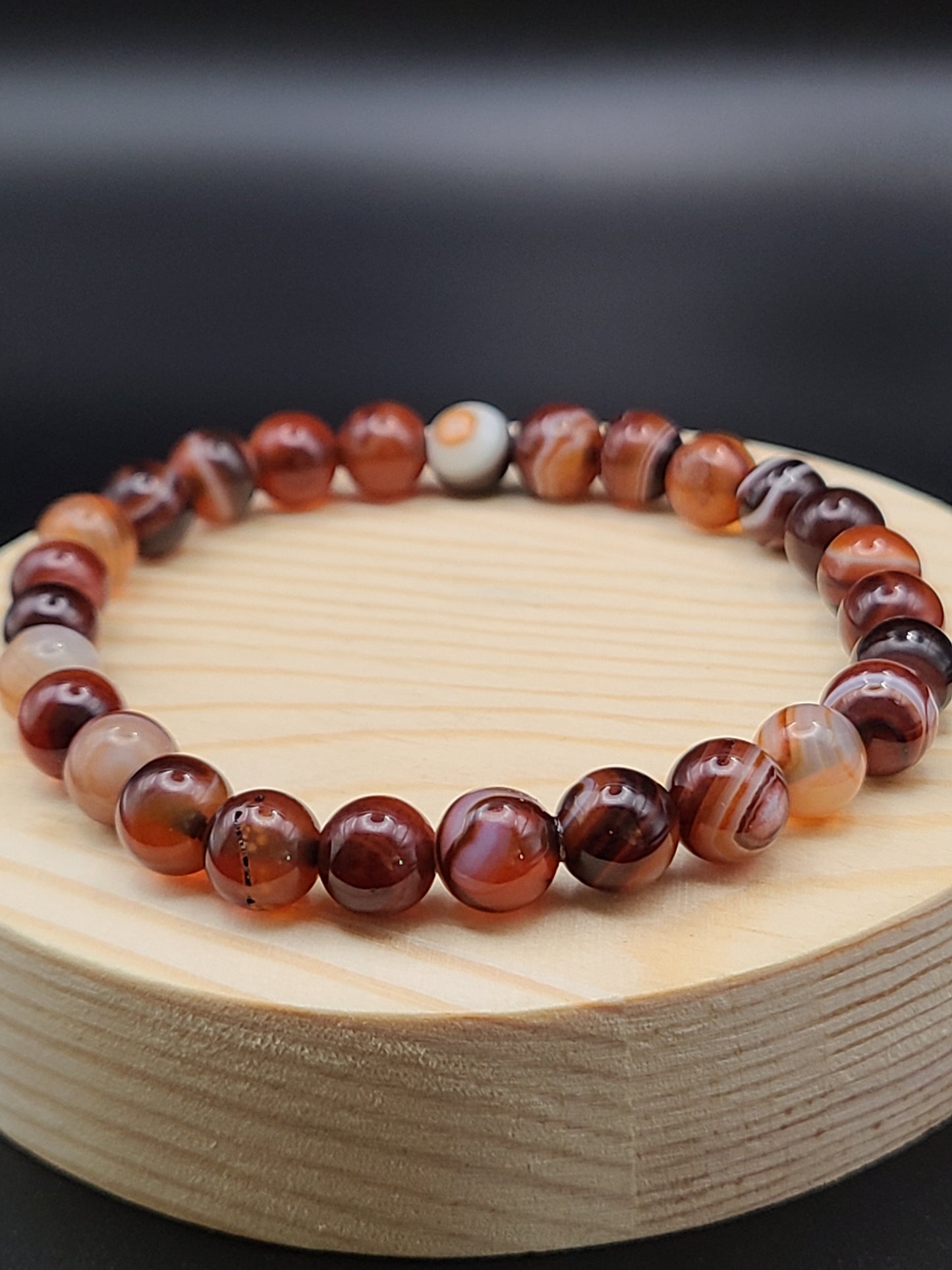 Dream Lace Agate Natural Gemstone Bracelet