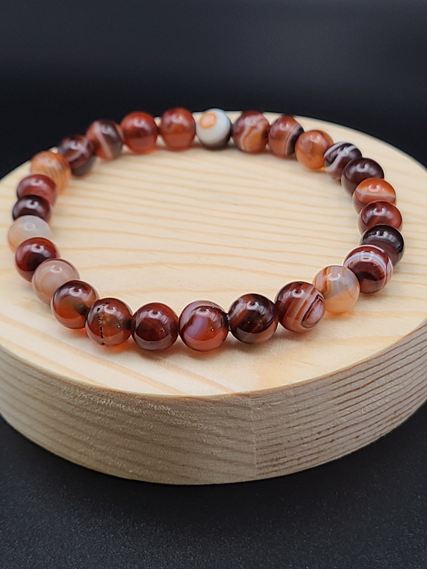 Dream Lace Agate Natural Gemstone Bracelet