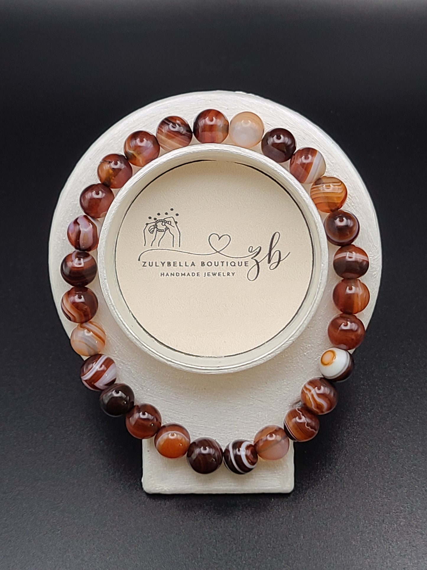 Dream Lace Agate Natural Gemstone Bracelet