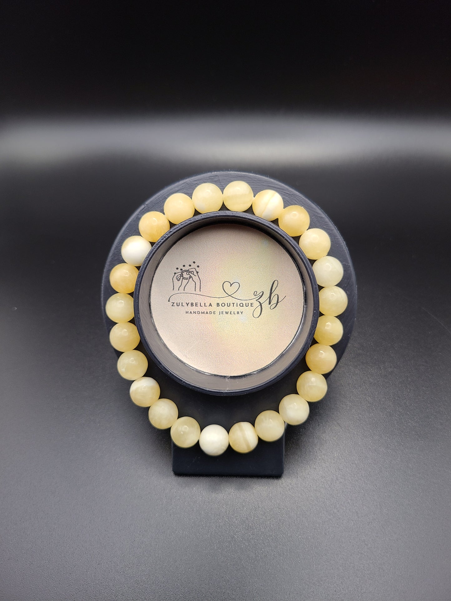 Yellow Calcite Natural Gemstone Bracelet