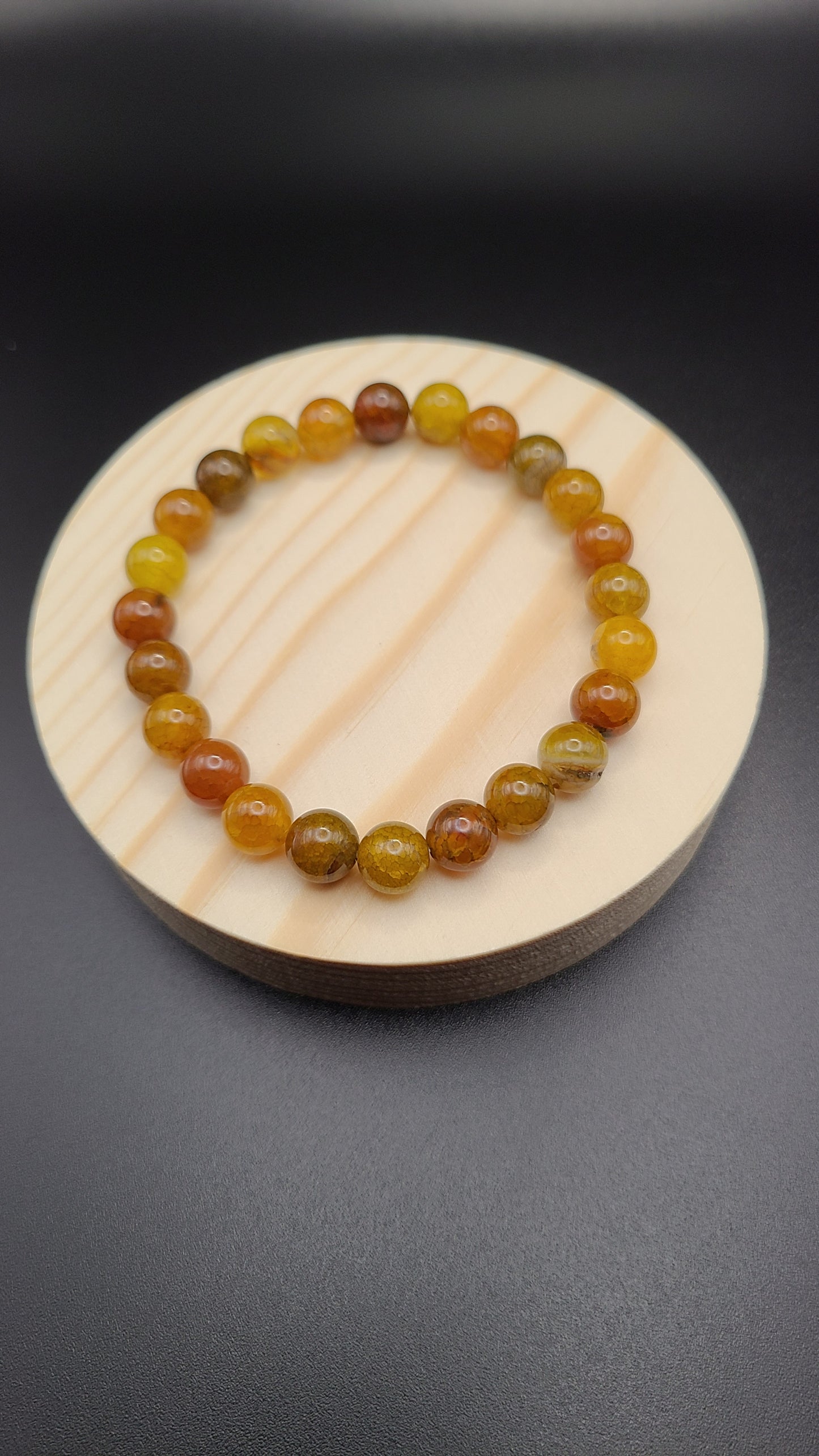 Tea Dragon Agate Natural Gemstone Bracelet