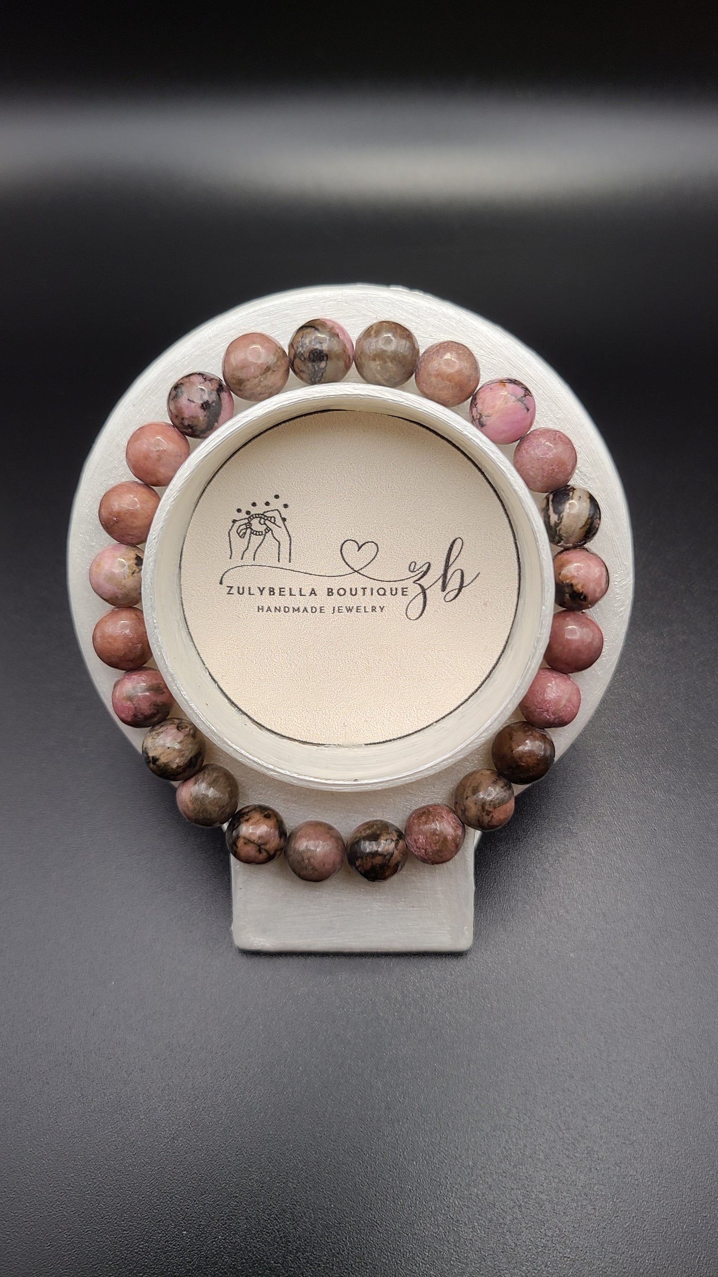 Rhodonite Natural Gemstone Bracelet