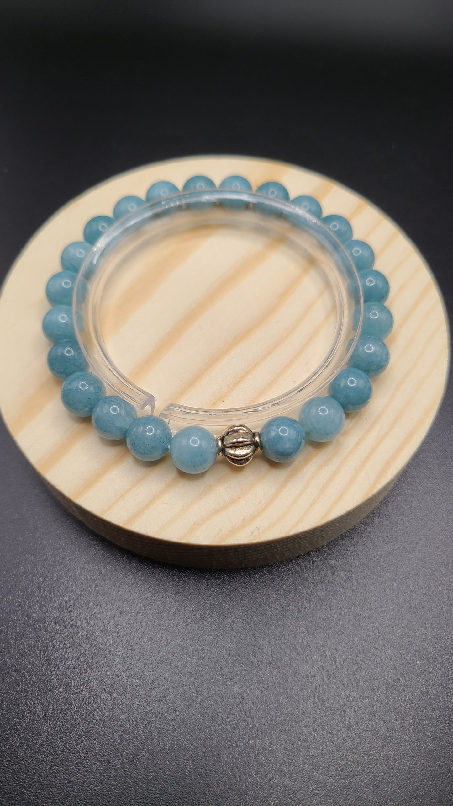 Natural Gemstone Bracelet- Aquamarine