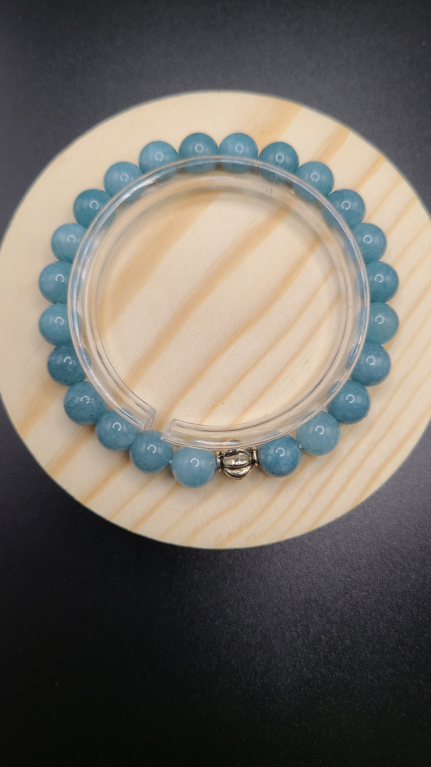 Natural Gemstone Bracelet- Aquamarine