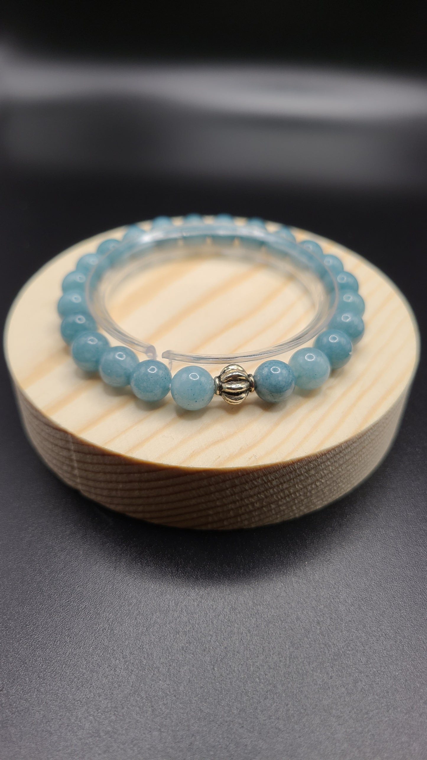 Natural Gemstone Bracelet- Aquamarine