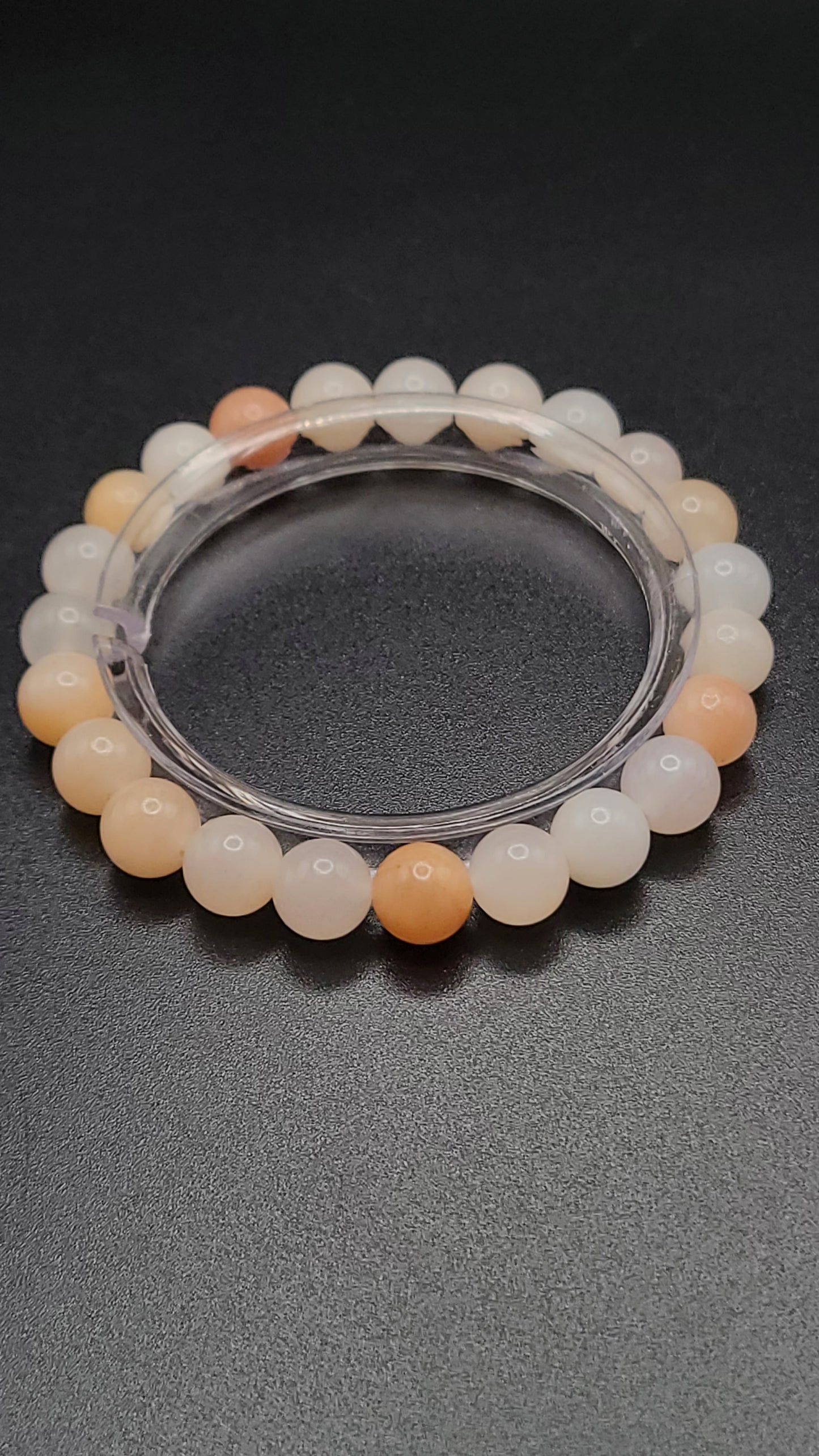 Natural Gemstone Bracelet- Pink Aventurine with Yanyuan Agate Charm-choose style